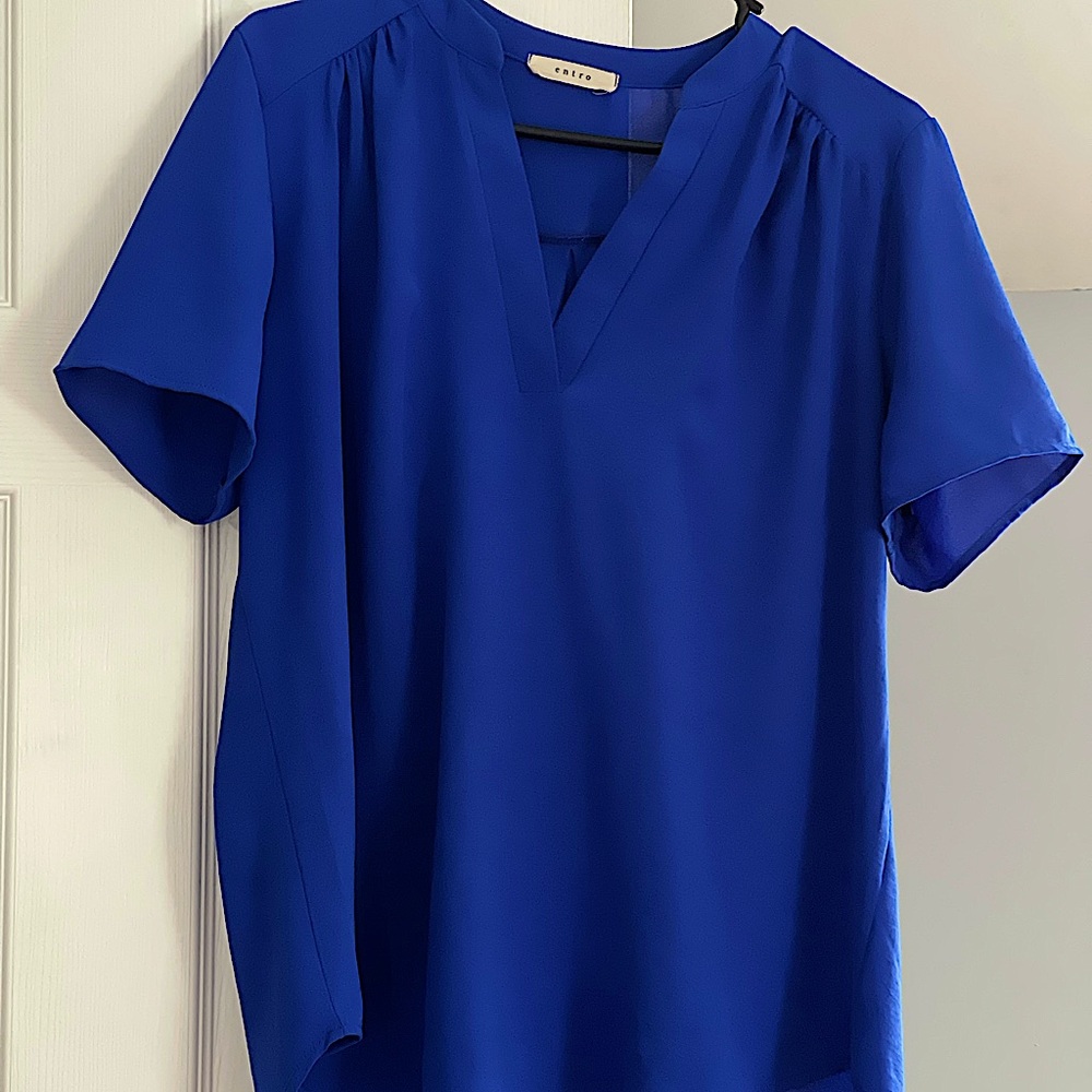 Bright Blue Maternity shirt